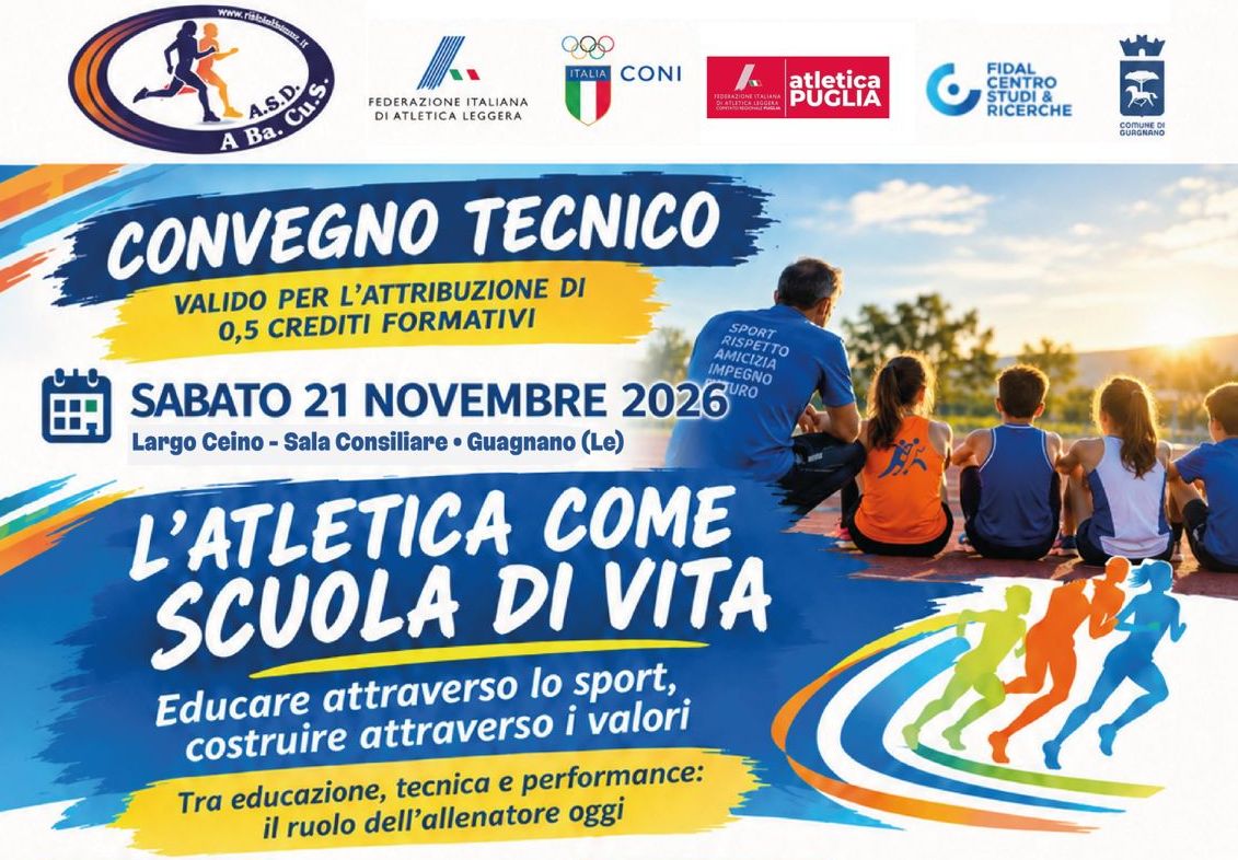 L’ATLETICA COME SCUOLA DI VITA